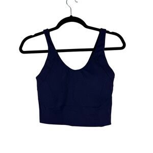 CALIA by Carrie Underwood Womens Scoop Neck Tank Top Built in Bra Blue Small NEW